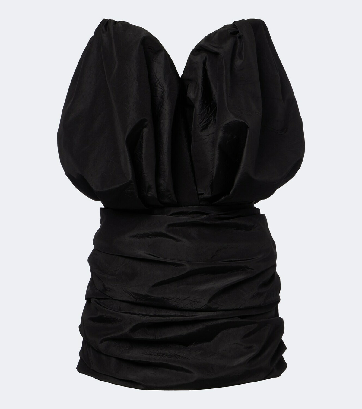 Magda Butrym Ruched silk bustier dress