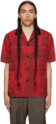 sacai Red Bandana Shirt