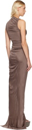 Rick Owens Lilies Taupe Concordians Svita Maxi Dress