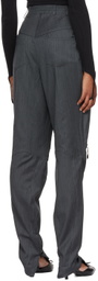 BONBOM Gray Lea Trousers