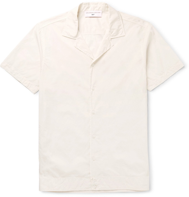 Photo: Orlebar Brown - 007 Golden Gun Camp-Collar Cotton Shirt - Neutrals