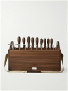 Lorenzi Milano - Stainless Steel and Leather Tool Set