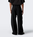 Balenciaga Wool twill barrel-leg pants