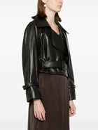 Nour Hammour Brown Hatti Leather Jacket