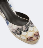 Missoni Eva lamé espadrille wedges