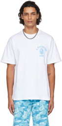 BAPE White & Blue ABC College Arts T-Shirt