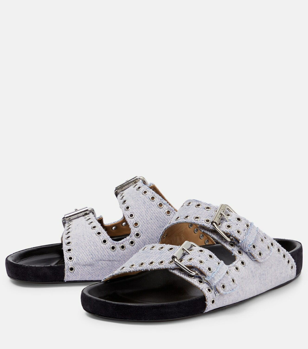 Isabel Marant - Lennyo embellished denim sandals
