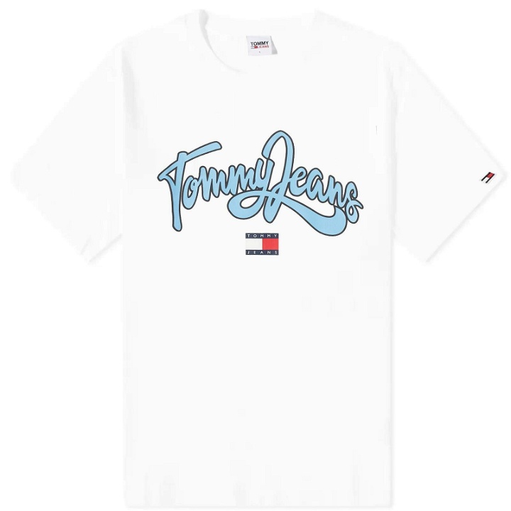 Photo: Tommy Jeans Men's Pop Text Logo T-Shirt in White
