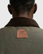 SOREL X Barbour OS Transport Wax Puffer Green Mens Down & Puffer Jacket