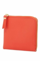 COMME DES GARCONS WALLET zip around wallet portfolio Red
