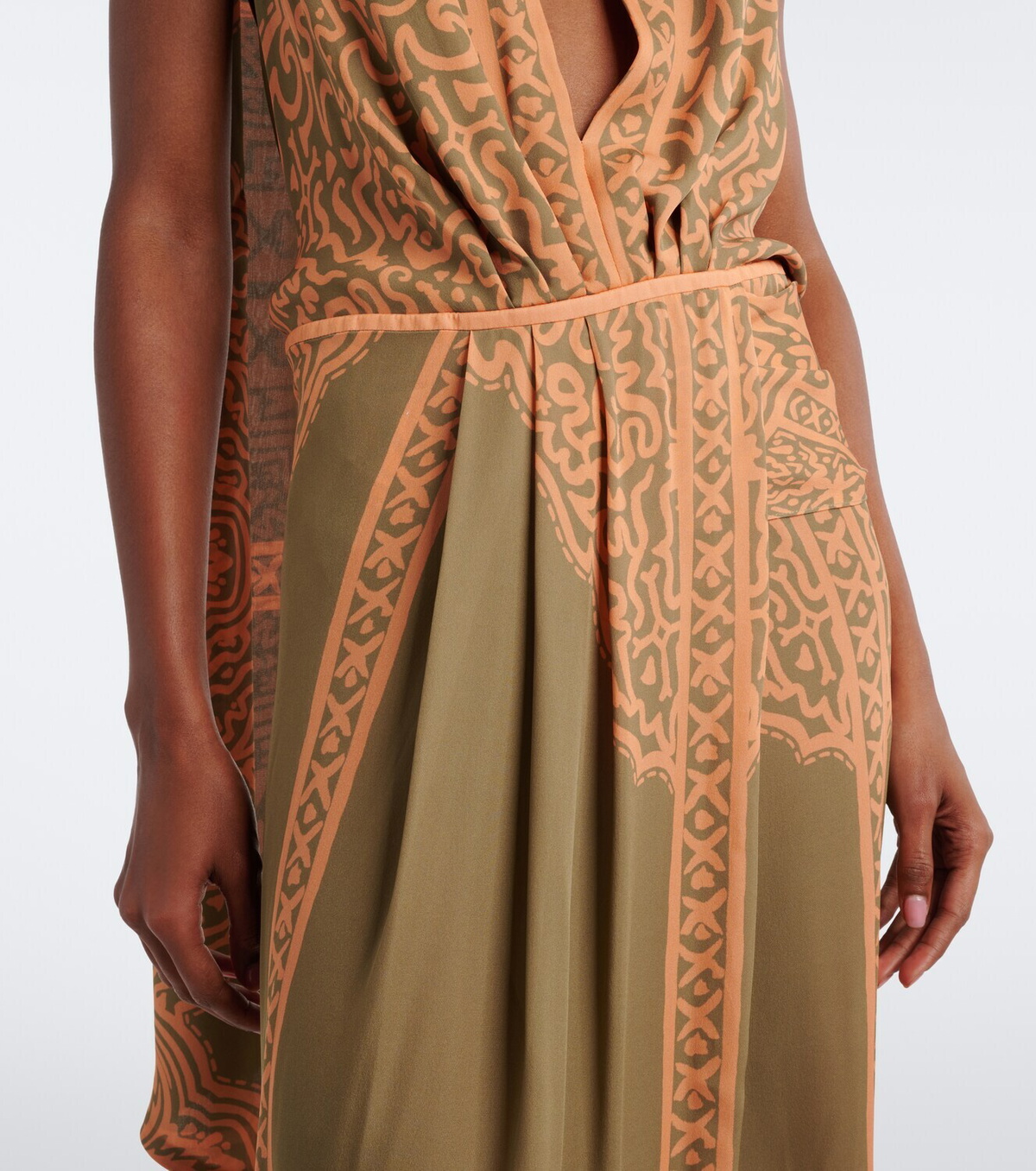 Johanna Ortiz Printed silk maxi dress