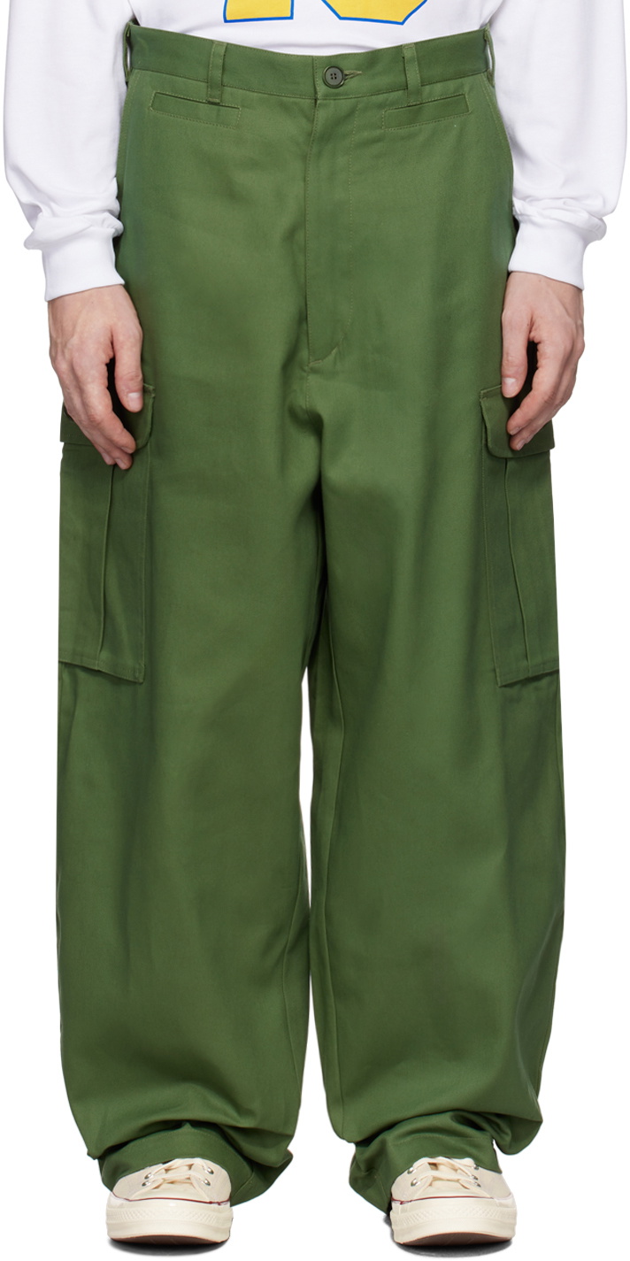 Sky High Farm Workwear Green Super Relaxed Cargo Pants