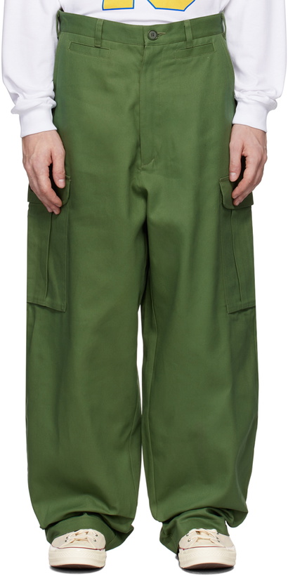 Photo: Sky High Farm Workwear Green Super Relaxed Cargo Pants