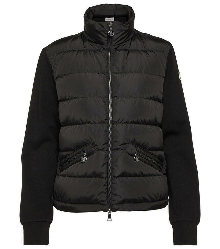 Photo: Moncler Logo padded cardigan