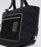 Loewe Flex Medium canvas and suede tote bag