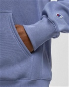 Champion Reverse Weave Crewneck Hooded Sweatshirt Blue - Mens - Hoodies