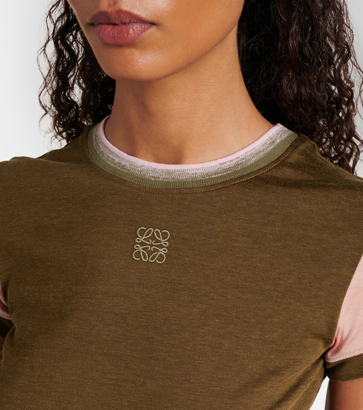 Loewe Cotton-blend jersey T-shirt