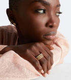 David Yurman Petite Pavé 18kt gold ring with diamonds