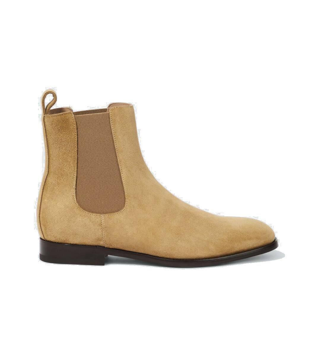 Manolo Blahnik Brompton suede Chelsea boots Manolo Blahnik