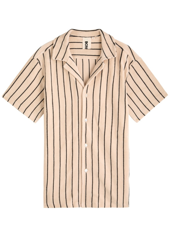 Photo: Bongusta Naram Striped Terry Shirt Cream