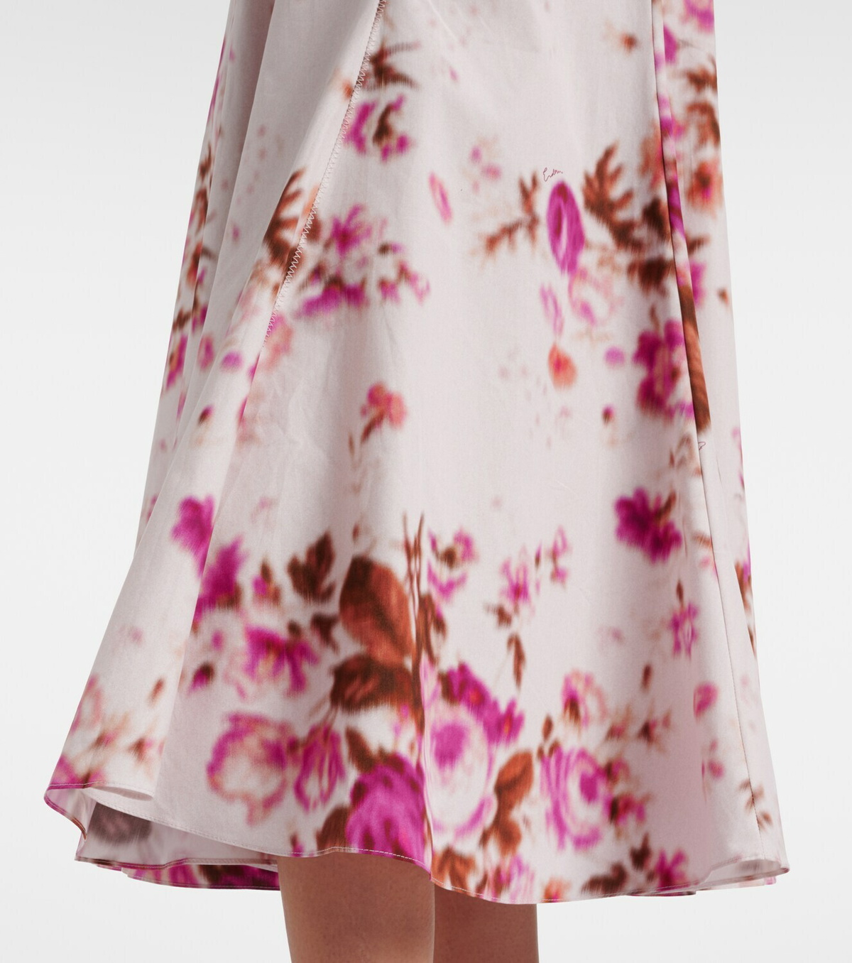 Erdem Floral cotton poplin cocktail dress