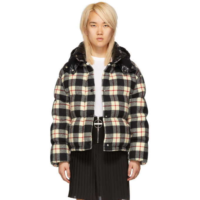 Moncler store checked jacket