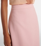 Valentino Virgin wool crêpe midi skirt