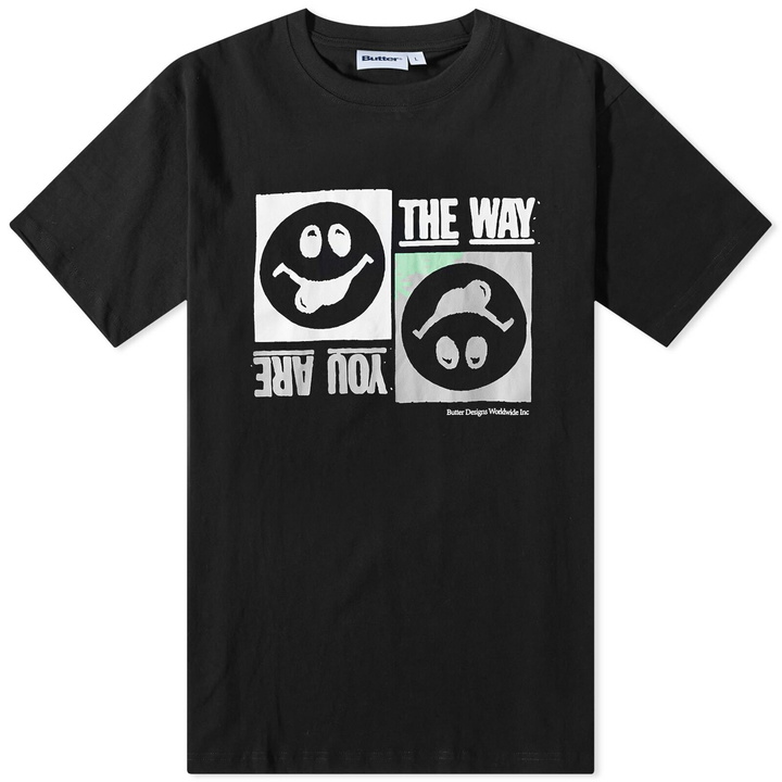 Photo: Butter Goods Men's The Way You Are T-Shirt in Black