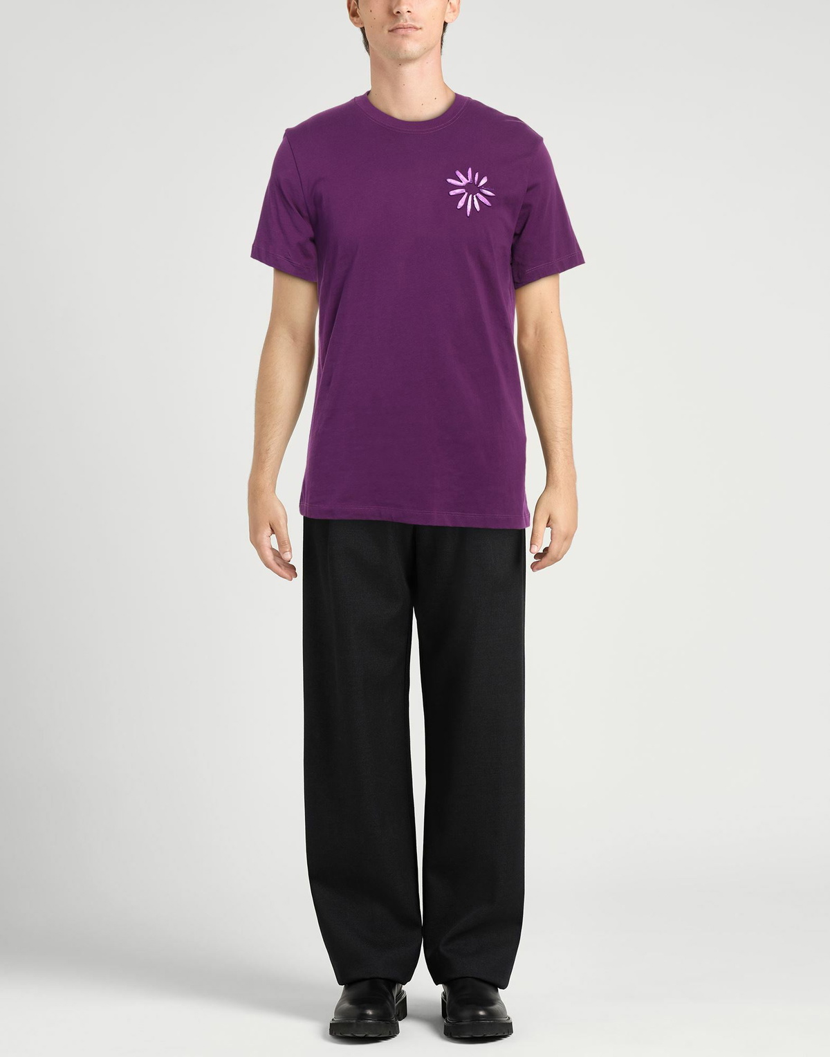 Sandro Mens T-shirt in Purple