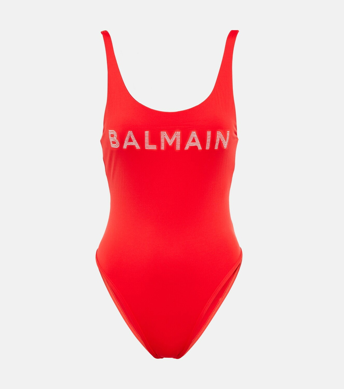 Balmain Logo crystal embellished swimsuit Balmain
