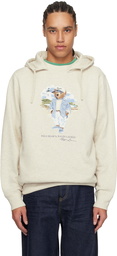 Polo Ralph Lauren Biege Polo Bear Slub Fleece Hoodie