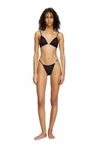 Diesel Microfibre briefs with crystals - Strings Womens in Black