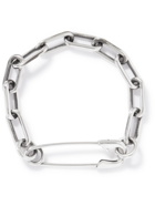 Jam Homemade - Safety Pin Sterling Silver Bracelet - Silver