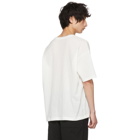 Issey Miyake Men White Crepe Tuck Jersey T-Shirt