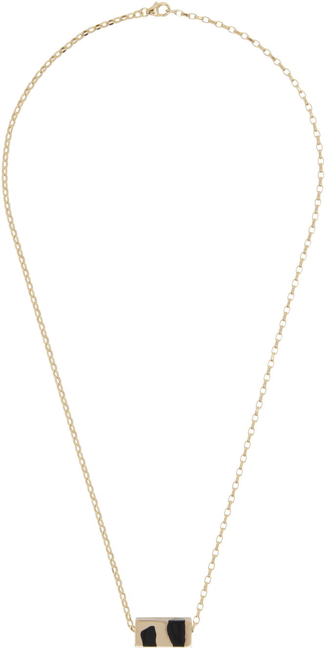 Ellie Mercer Gold Large Bead & Chain Necklace