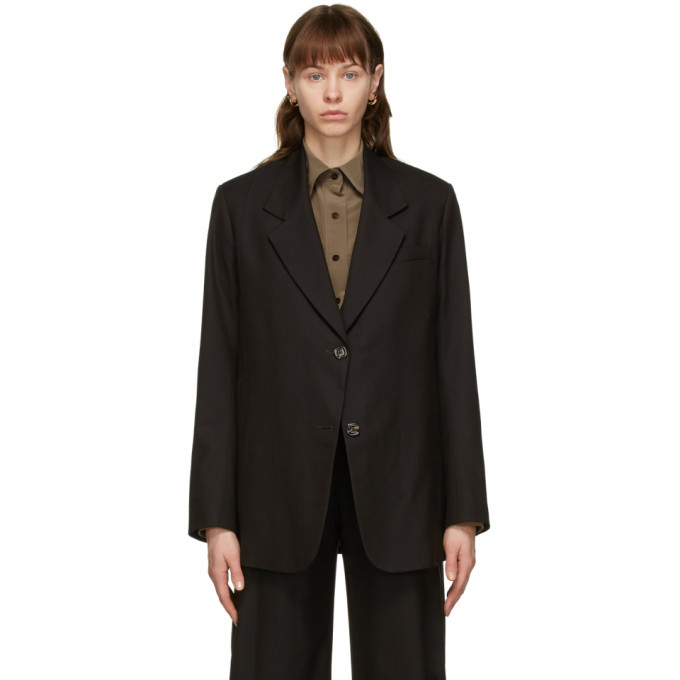 Photo: Eftychia Brown Wool Blazer