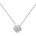 Alan Crocetti Silver Rose Necklace