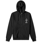 Heresy Men's Portal Zip Up Hoody in Black