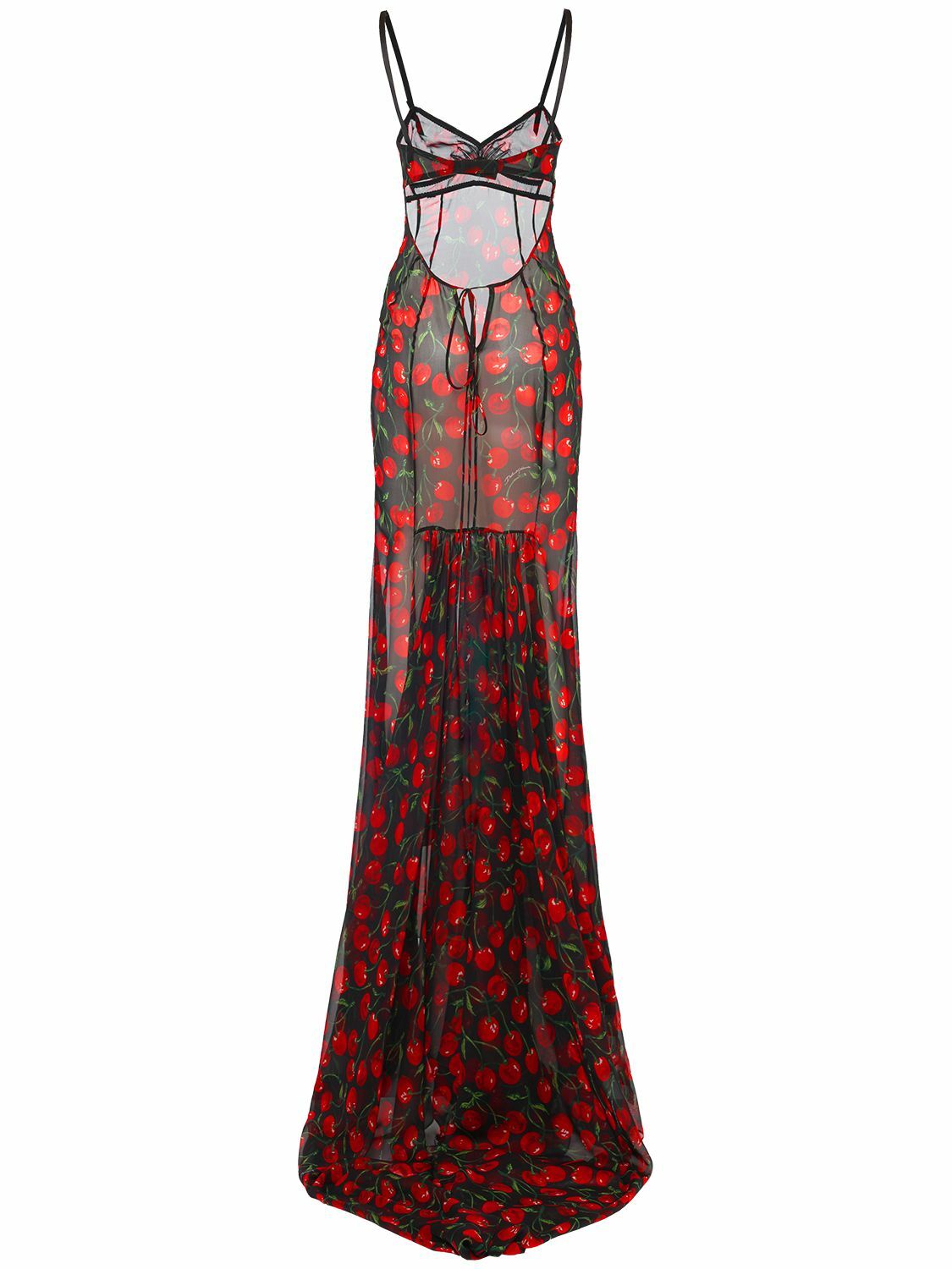 DOLCE&GABBANA ワンピース Printed silk chiffon maxi 680195 Long floral-print chiffon dress in Print for Women