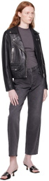 Ksubi Black Amplify Leather Jacket
