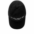 Sporty & Rich NY Health Club Cap in Faded Black/White