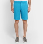 Barena - Linen-Blend Shorts - Men - Turquoise