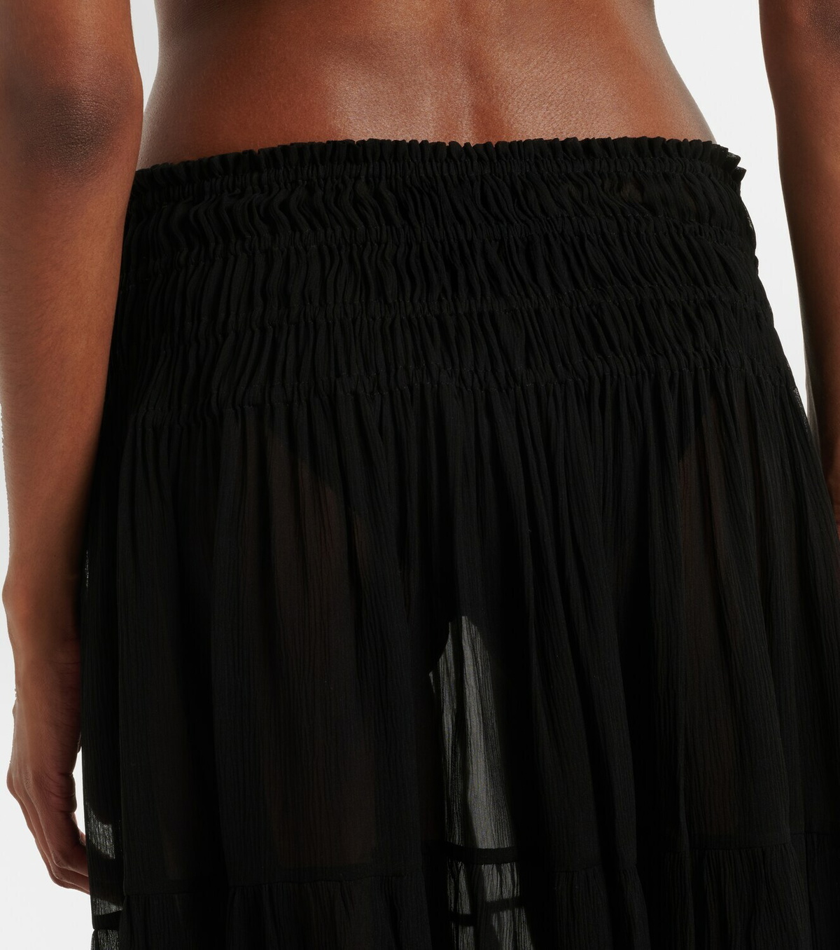 Eres Irresistible silk chiffon maxi skirt