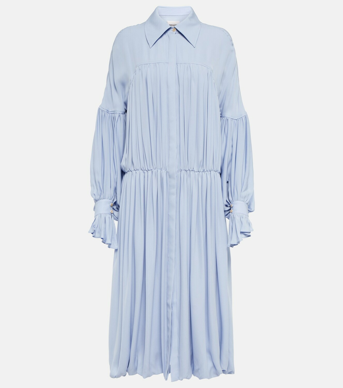 blue khaite dress Rent Khaite Blue Dress US 8