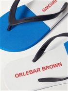ORLEBAR BROWN - Haston Colour-Block Rubber Flip-Flops - Blue - UK 9