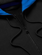 Moncler - Logo-Appliquéd Cotton-Jersey Zip-Up Hoodie - Black