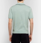 PS by Paul Smith - Contrast-Tipped Knitted Cotton Polo Shirt - Mint