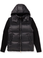 Dunhill - Convertible Quilted Shell and Wool-Blend Down Hooded Jacket - Black