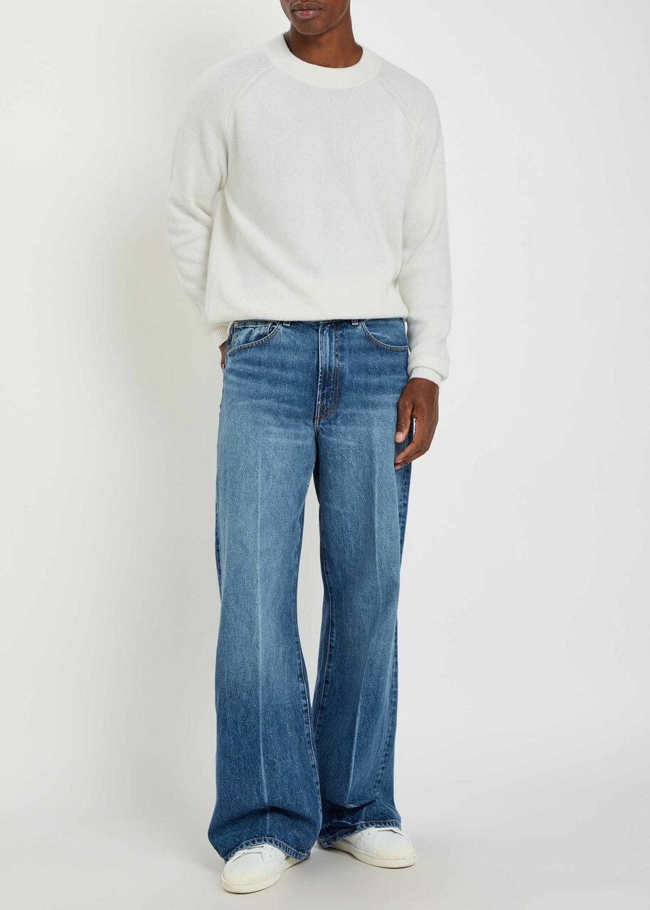 Allude Cotton and Cashmere-blend Jumper White