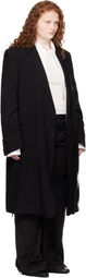 Ann Demeulemeester Black Viv High Comfort Tailored Coat
